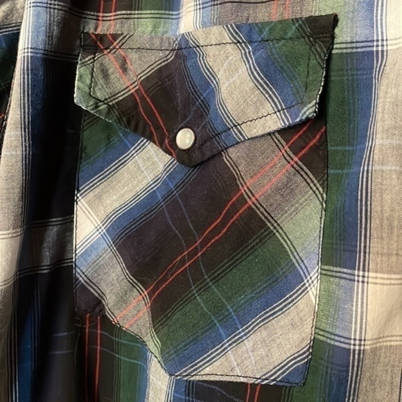 New Plus Size Women's Long Sleeves Bit & Bridle Plaid Button Down Shirt Size 2X - Picture 5 of 9